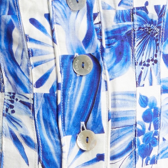 FARM Rio blue floral dress - Picture 7 of 9